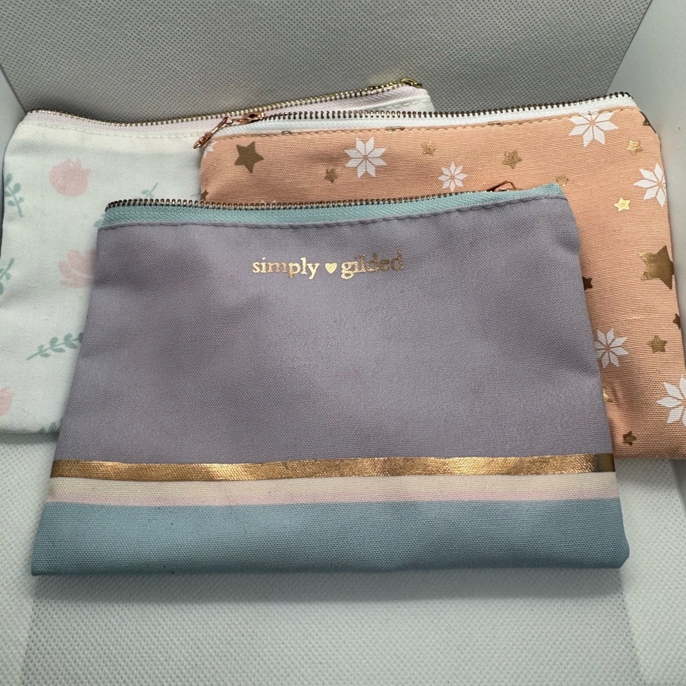 Simply Gilded Elegant Pencil Case Trio